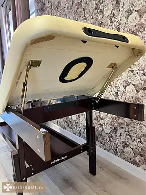 Solidny fotel do masażu/zabiegow +taboret - RZESZOWIAK.EU