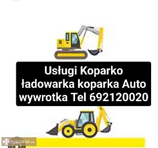 Usługi minikoparka Rzeszów Krasne Strażów Palikówka tel 692120020 - RZESZOWIAK.EU