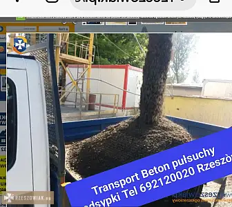 Rzeszów transport beton pułsuchy kruszywa piasek budowlany tel 692120020 Podkarpacie - RZESZOWIAK.EU