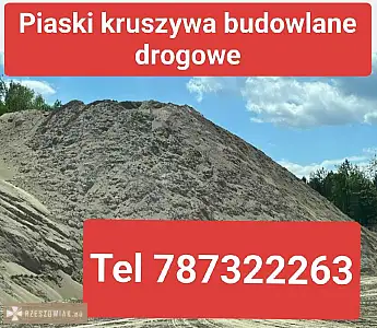 Rzeszów piasek płukany budowlany ogrodowy transport tel 787322263 - RZESZOWIAK.EU