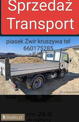 Usługi Auto wywrotka piasek żwir otoczak Rzeszów - RZESZOWIAK.EU