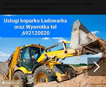 Odwodnienia deszczówki drenaże usługi koparką Rzeszów Podkarpacie tel 692120020 - RZESZOWIAK.EU