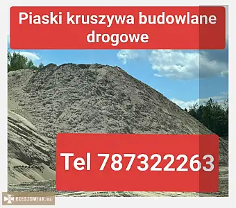 Sprzedaż Transport Piasek Płukany na Trawniki Rzeszów  - RZESZOWIAK.EU