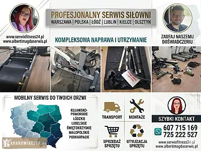 Serwis sprzętu na siłowni, jednostki wojskowe, szpitale, hotele, szkoły, serwis sprzętu sportowego - RZESZOWIAK.EU