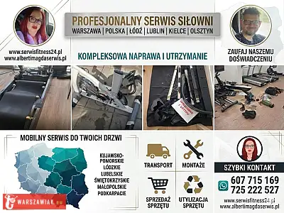 Serwis sprzętu na siłowni, jednostki wojskowe, szpitale, hotele, szkoły, serwis sprzętu sportowego - RZESZOWIAK.EU