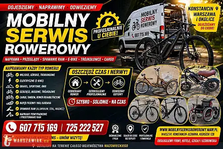 Serwis Mobilny Rowery Trójkołowe Cargo MTB Gravel Naprawa, Spawanie,Mazowieckie - RZESZOWIAK.EU
