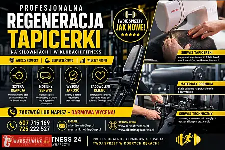 Regeneracja tapicerki na siłowniach, w klubach fitness i studiach treningowych, serwis sprzętu na si - Zdjęcie 9 - RZESZOWIAK.EU