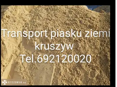 Piasek czysty ostry kwarcowy płukany Rzeszów Biała Budziwój tel 692120020 - RZESZOWIAK.EU