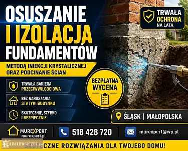 Drenaż fundamentów, osuszanie, izolacja, remonty piwnic Śląsk / Małopolska - Zdjęcie 2 - RZESZOWIAK.EU