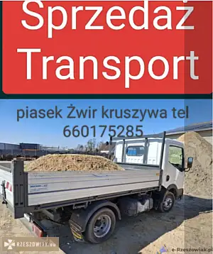 Transport piasku mała wywrotka Żwir kruszywa Rzeszów Świlcza Kielanówka tel 660175285 - RZESZOWIAK.EU