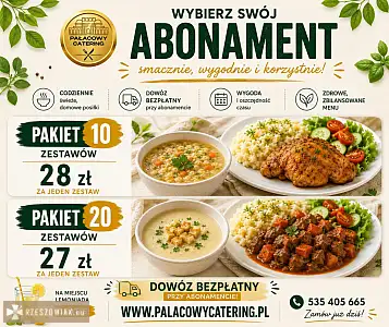 Abonament na domowe obiady z dowozem – już od 27 zł  - RZESZOWIAK.EU