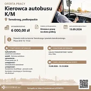 [ePraca] Kierowca autobusu K/M - RZESZOWIAK.EU