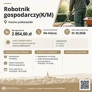 [ePraca] Robotnik gospodarczy(K/M) - RZESZOWIAK.EU